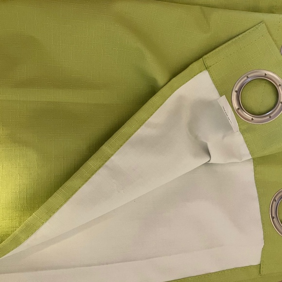 Lime Green Curtain Panel(s) - Picture 1 of 2